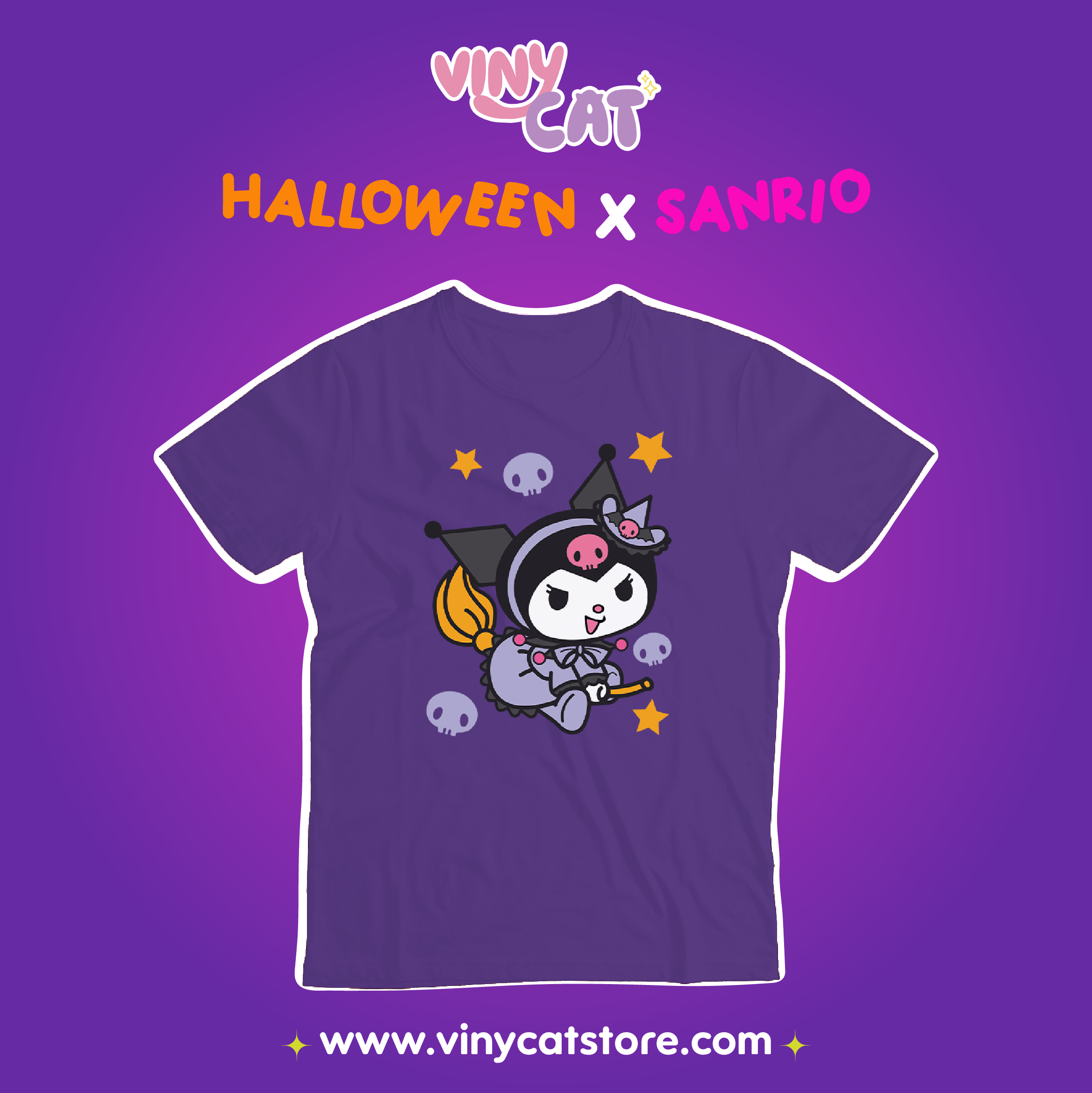 T-shirt Kuromi x Halloween